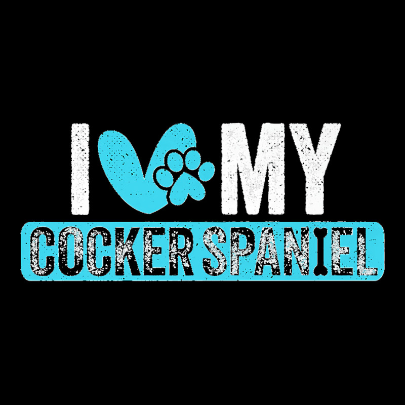 Cocker Spaniel I Love Dog Owners Lovers Premium T Adjustable Cap by cm-arts | Artistshot