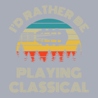 I'd Rather Be Playing Guitar Classical Guitar Headstock Retro Vintage  Tank Dress | Artistshot