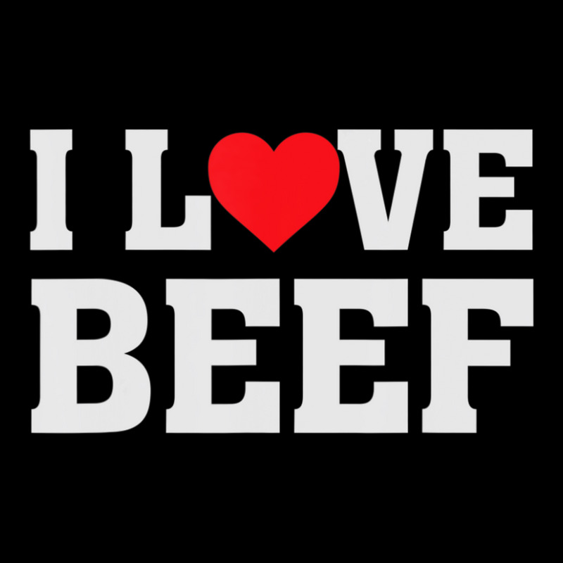 I Heart Love Beef Cow Meat Food Lover Cropped Sweater by cm-arts | Artistshot