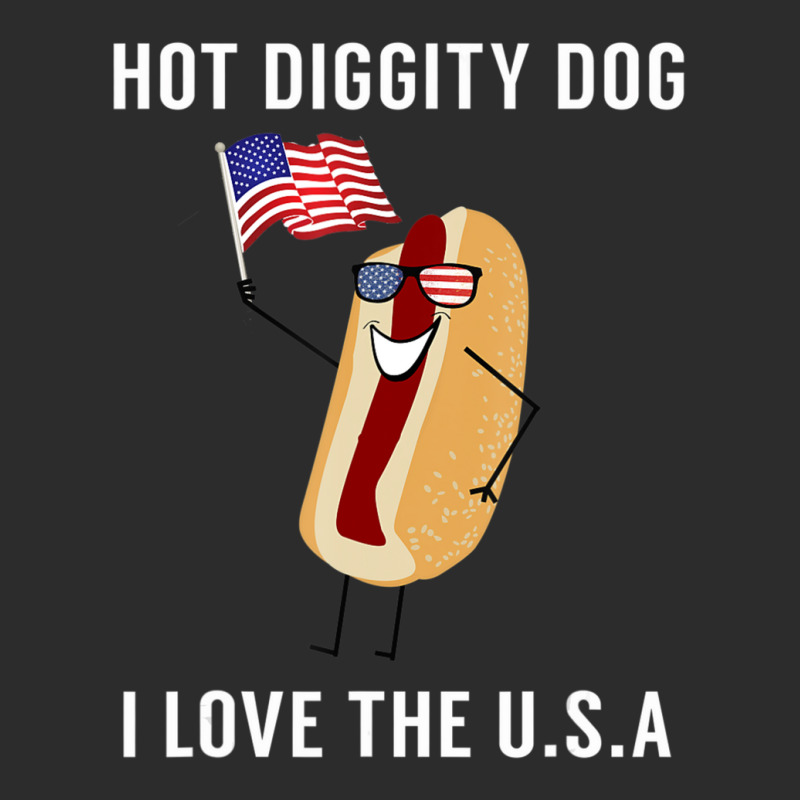 Hot Diggity Dog I Love Usa Fourth Of July Exclusive T-shirt by Konlasa6638 | Artistshot