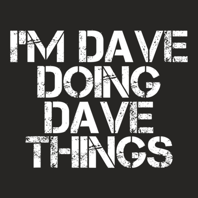 I'm Dave Doing Dave Things Christmas Ladies Fitted T-Shirt by cm-arts | Artistshot