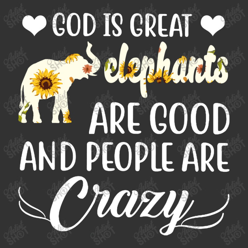 God Is Great Elephants Are Good And People Are Crazy Baby Bodysuit by hoainv | Artistshot