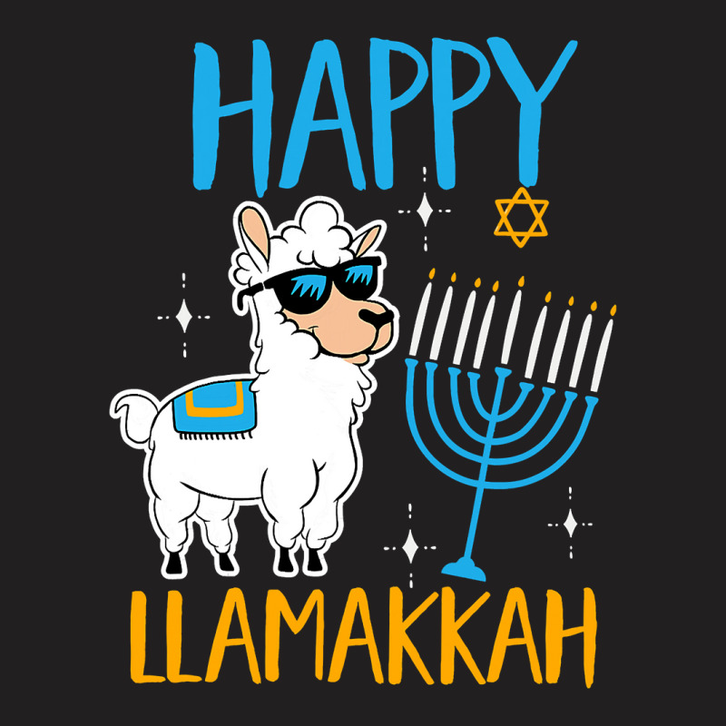 Happy Hanukkah Jewish Christmas Jewish Hanukkah Llamakkah T-shirt | Artistshot