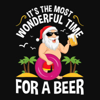 Tropical Christmas It's The Most Wonderful Time For A Beer Crop Top | Artistshot