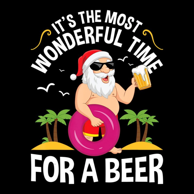 Tropical Christmas It's The Most Wonderful Time For A Beer Maternity Scoop Neck T-shirt by cm-arts | Artistshot