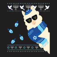 Happy Hanukkah Jewish Llamakkah Christmas Pajama Jewish Gift T-shirt | Artistshot