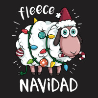 Fleece Feliz Navidad Funny Cute Sheep Christmas T-shirt | Artistshot