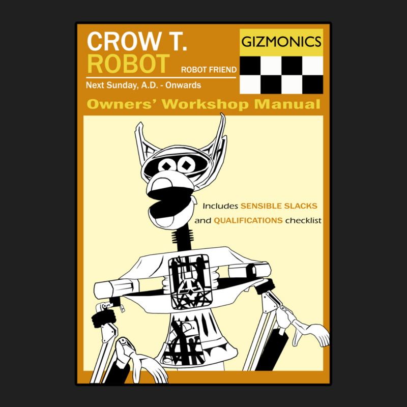 Crow T. Robot Owners Manual Drawstring Bags | Artistshot