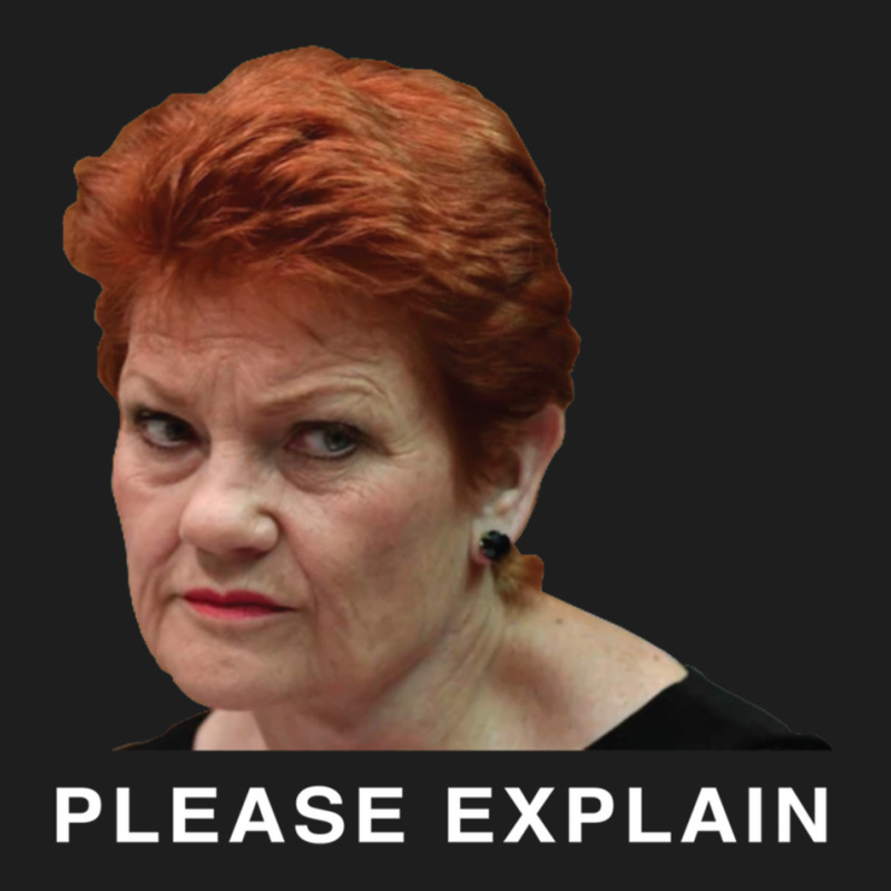 Pauline Hanson - Please Explain Classic T-shirt by cm-arts | Artistshot