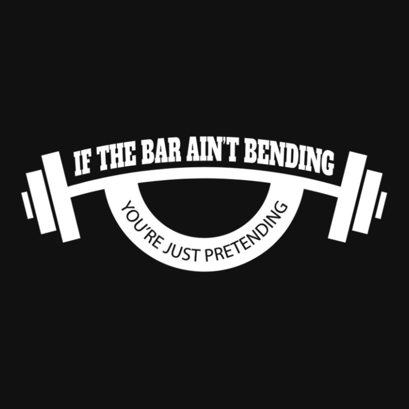 Mens If The Bar Ain't Bending You're Just Pretending Gym Baby Bibs | Artistshot