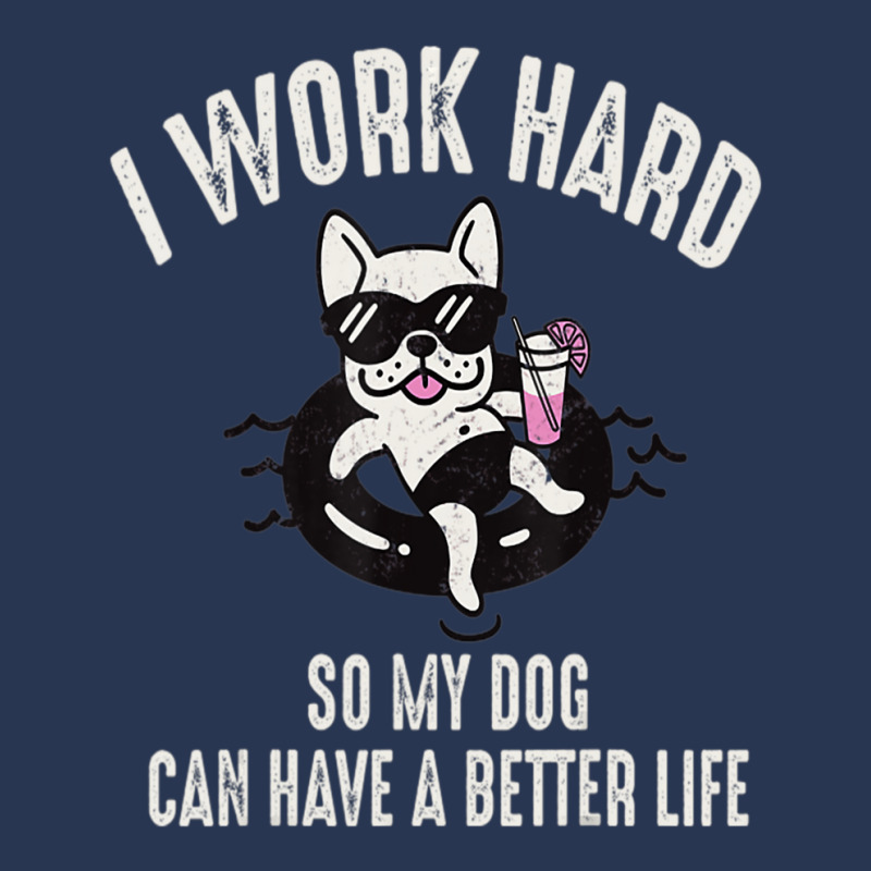 I Work Hard So My Dog Can Have A Better Life Dog Lover Ladies Denim Jacket by Konlasa6638 | Artistshot