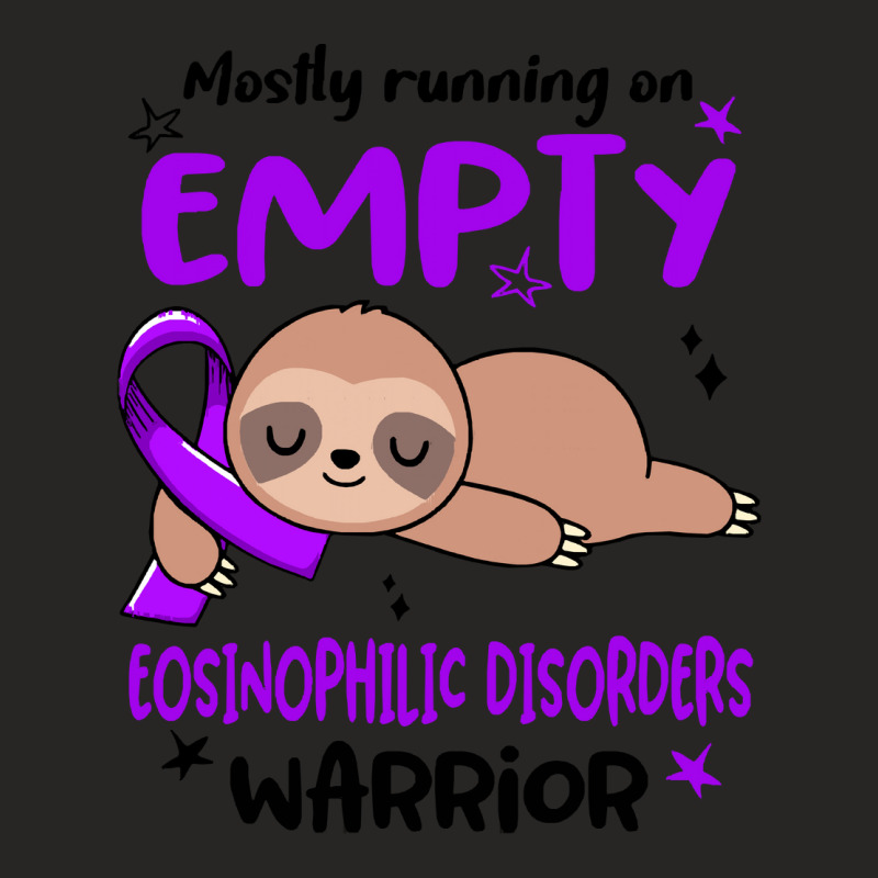 Eosinophilic Disorders Awareness T  Shirt Mostly Running On Empty Eosi Ladies Fitted T-Shirt by dancerkind | Artistshot