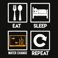 Eat Sleep Water Change Repeat Aquarist Saltwater Aquarium T Scorecard Crop Tee | Artistshot