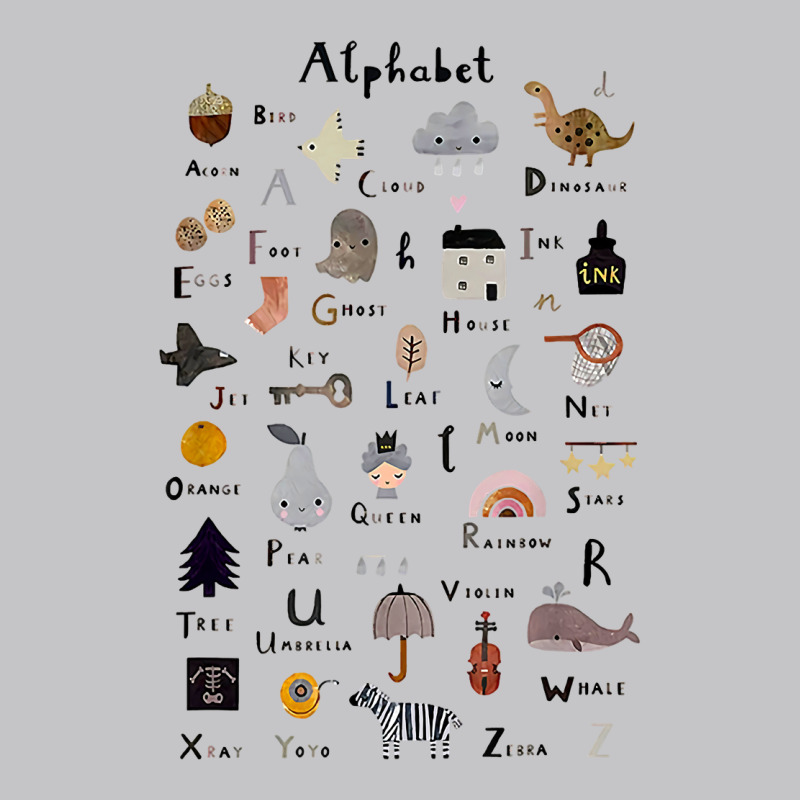 Funny Objects Alphabet Abcs Learning Kindergarten Adult Kids T Shirt Baby Bodysuit | Artistshot