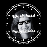 S T 24 032 Work Hard Party Harder Graphic Lightweight Hoodie | Artistshot