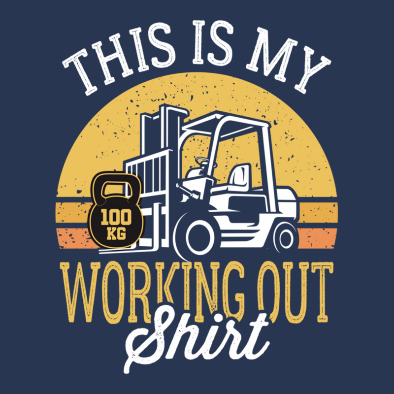 Funny Working Out Forklift Operator Ladies Denim Jacket by cm-arts | Artistshot