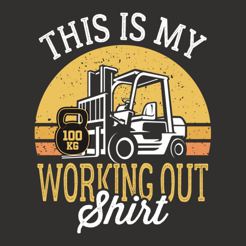 Funny Working Out Forklift Operator Champion Hoodie by cm-arts | Artistshot