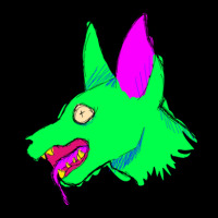 Neon Rabid Zombie Dog 1 Adjustable Cap | Artistshot