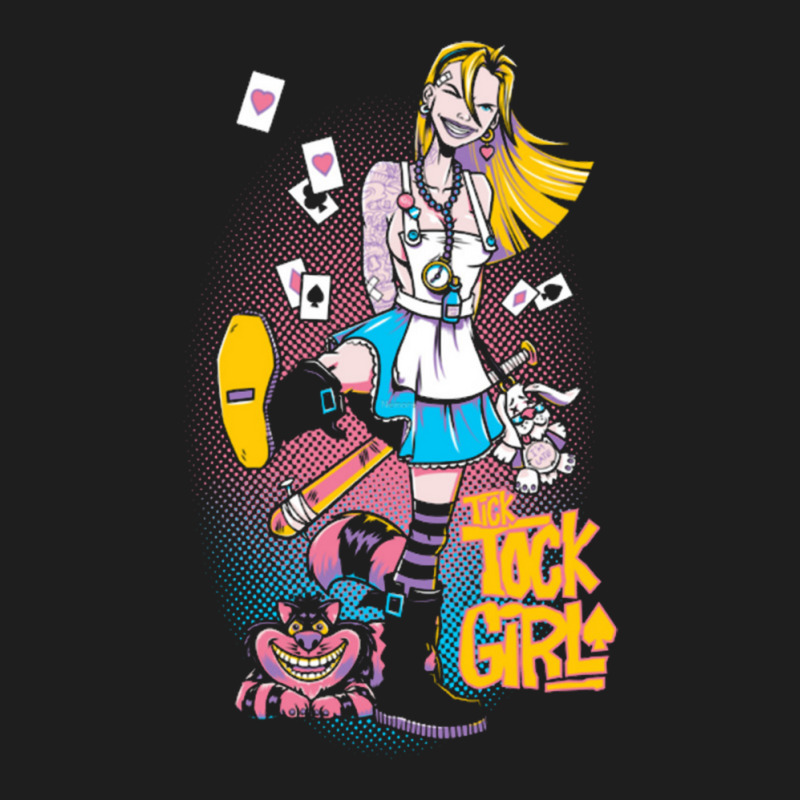 Tick Tock Girl Classic T-shirt by cm-arts | Artistshot