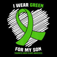 I Wear Green For My Son Traumatic Brain Injury Awareness Adjustable Cap | Artistshot