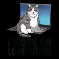 I Work On Computers Cat Funny Cat Lovers Kitten T Shirt Legging | Artistshot