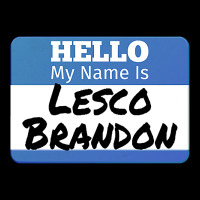 Hello My Name Is Lesco Brandon Funny Let S Go Brandon T Shirt Face Mask Rectangle | Artistshot