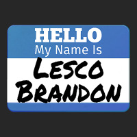 Hello My Name Is Lesco Brandon Funny Let S Go Brandon T Shirt Men's T-shirt Pajama Set | Artistshot