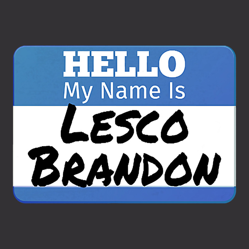 Hello My Name Is Lesco Brandon Funny Let S Go Brandon T Shirt Vintage Short | Artistshot