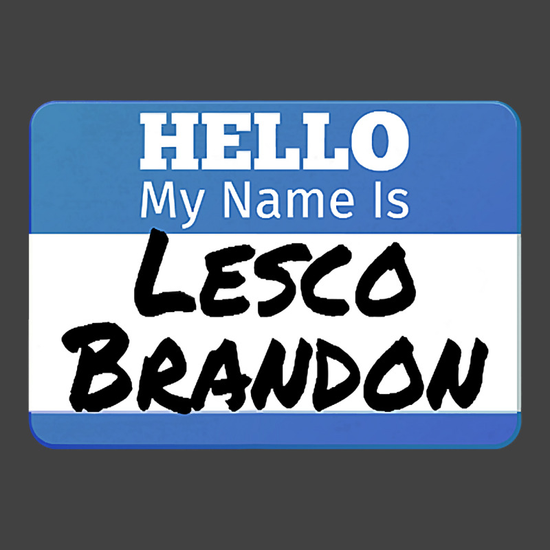 Hello My Name Is Lesco Brandon Funny Let S Go Brandon T Shirt Vintage T-shirt | Artistshot