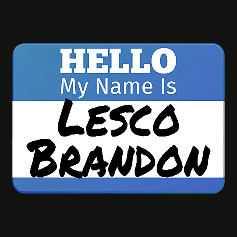 Hello My Name Is Lesco Brandon Funny Let S Go Brandon T Shirt Scorecard Crop Tee | Artistshot