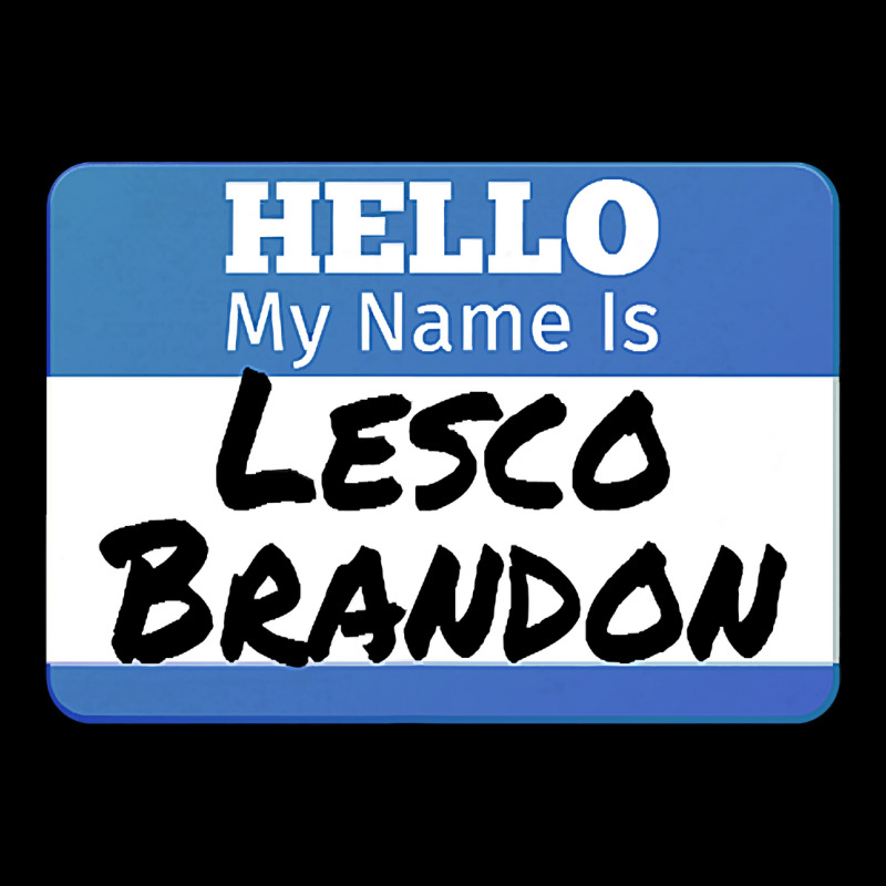 Hello My Name Is Lesco Brandon Funny Let S Go Brandon T Shirt Cropped Sweater | Artistshot