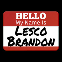 Hello My Name Is Lesco Brandon Funny T Shirt Face Mask Rectangle | Artistshot