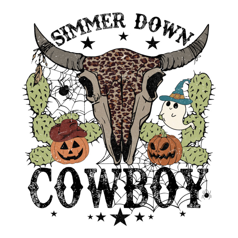 Halloween Howdy Rodeo Simmer Down Cowboy Western Vintage Retro Women's V-neck T-shirt | Artistshot