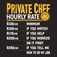 Private Chef Hourly Rate Funny Private Cook Culinary Cooking Long Slee Vintage Cap | Artistshot