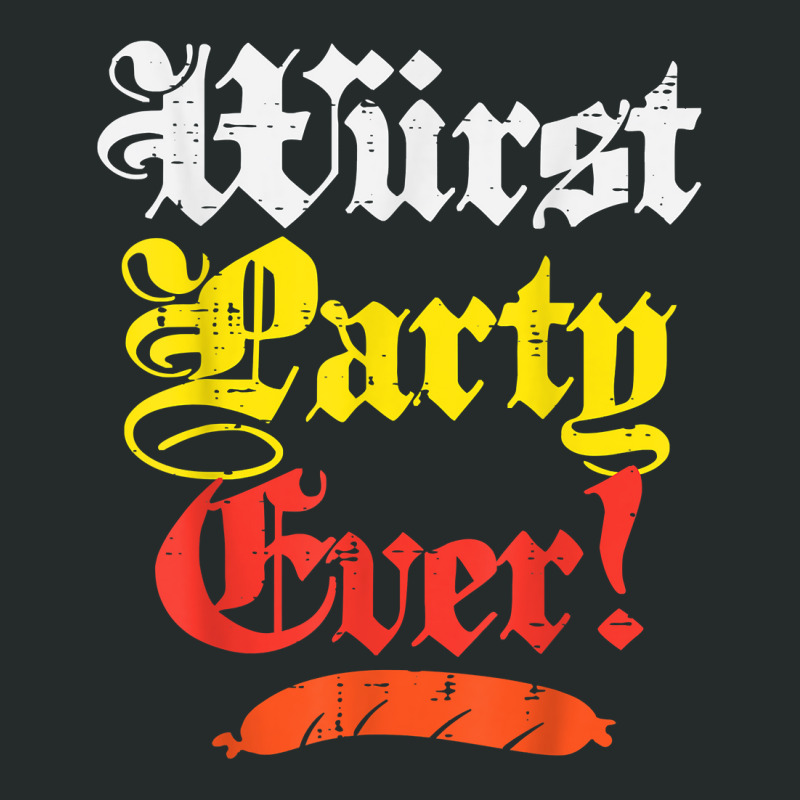 Wurst Party Ever Funny Oktoberfest Sausage Men Women Kids T Shirt Women's Triblend Scoop T-shirt by cm-arts | Artistshot