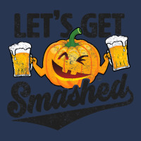 Lets Get Smashed Funny Pumpkin Beer Halloween Men Denim Jacket | Artistshot