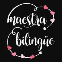 Womens Cute Maestra Bilingue Bilingual Spanish Teacher T Shirt Crop Top | Artistshot