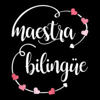 Womens Cute Maestra Bilingue Bilingual Spanish Teacher T Shirt Maternity Scoop Neck T-shirt | Artistshot