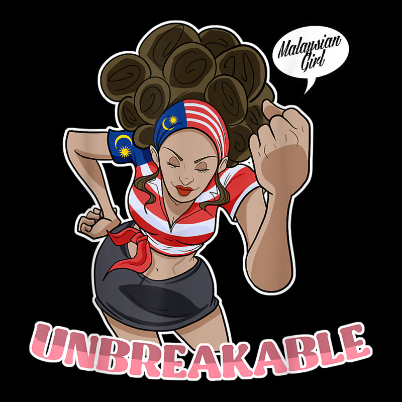 Malaysian Girl Unbreakable Malaysian Heritage Malaysia Flag T Shirt Cropped Hoodie by cm-arts | Artistshot