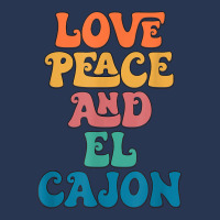 Love Peace And El Cajon California, Groovy El Cajon City T Shirt Ladies Denim Jacket | Artistshot