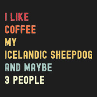 Funny Icelandic Sheepdog Retro Dog And Coffee Lover T Classic T-shirt | Artistshot