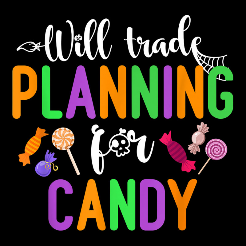 Will Trade Planning For Candy Funny Halloween Teacher T Shirt V-Neck Tee by naeqozhuhaso | Artistshot