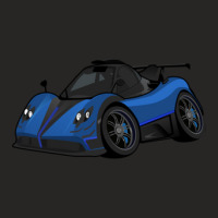 Pagani Zonda (blue) Ladies Fitted T-shirt | Artistshot