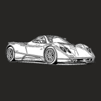 Pagani Zonda C12s Supercar Racing Wireframe Ladies Fitted T-shirt | Artistshot