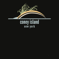 New York Beach Souvenir   Coney Island T Shirt Scorecard Crop Tee | Artistshot