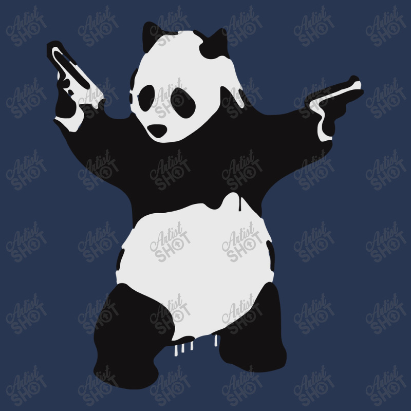 Banksy Pandamonium Armed Panda Artwork, Pandemonium Street Art, Design Men Denim Jacket | Artistshot