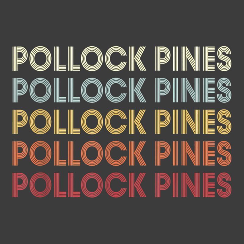 Pollock Pines California Pollock Pines Ca Retro Vintage Text T Shirt Men's Polo Shirt by cm-arts | Artistshot