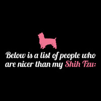 Below Is List Of People Who Are Nicer Than My Shih Tzu Cropped Sweater | Artistshot