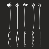 Palm Tree Vacation   Island Capri T Shirt Ladies Fitted T-shirt | Artistshot