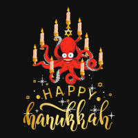 Happy Hanukkah Octopus Menorah Gift T  Shirt Happy Hanukkah Octopus Me Baby Bibs | Artistshot